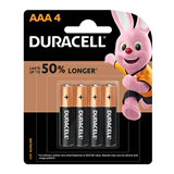 Duracell Alkaline AAA Battery 4 Pack
